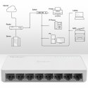 Qoltec SWITCH Przełącznik sieciowy 8 x port RJ45 | 1000Mbps | Fast Ethernet | LAN