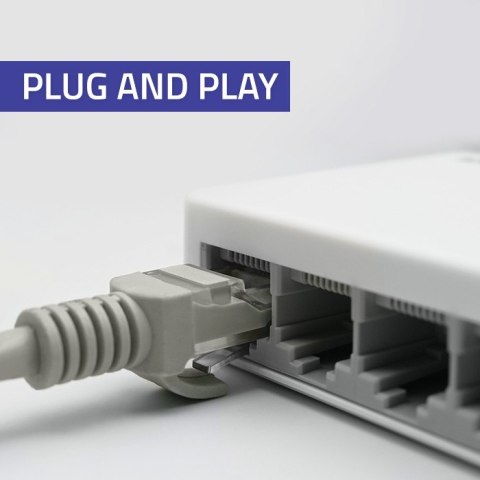 Qoltec SWITCH Przełącznik sieciowy 8 x port RJ45 | 1000Mbps | Fast Ethernet | LAN