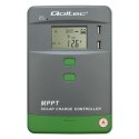 Qoltec Solarny regulator ładowania MPPT z czujnikiem temperatury 30A |12V / 24V | LCD | 2 x USB | Bluetooth | APP | GEL | LiFePO