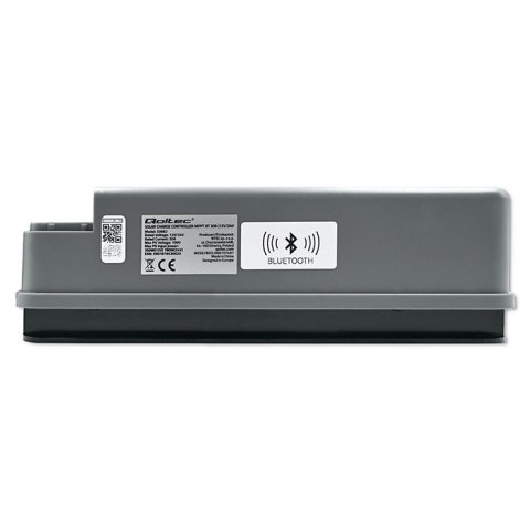 Qoltec Solarny regulator ładowania MPPT z czujnikiem temperatury 30A |12V / 24V | LCD | 2 x USB | Bluetooth | APP | GEL | LiFePO