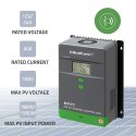 Qoltec Solarny regulator ładowania MPPT z czujnikiem temperatury 60A |12V / 24V | LCD | Bluetooth | APP | GEL | LiFePO4