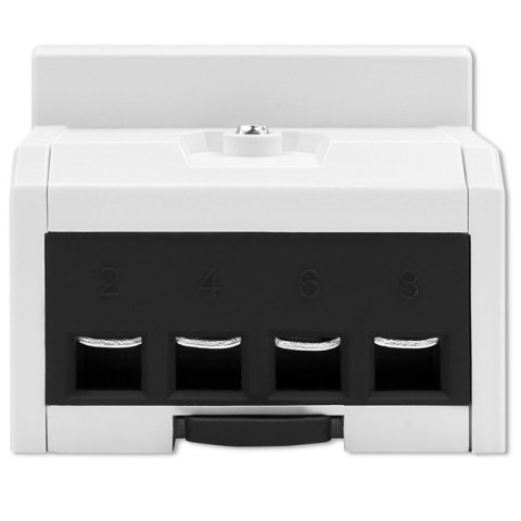 Qoltec Trójfazowy elektroniczny licznik | miernik zużycia energii na szynę DIN | 400V | 100A | LCD | 4P