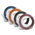 Qoltec Zastaw 4 Taśm 3D do wytłaczarki DYMO Omega | 9mm*3m | 4 kolory | samoprzylepna