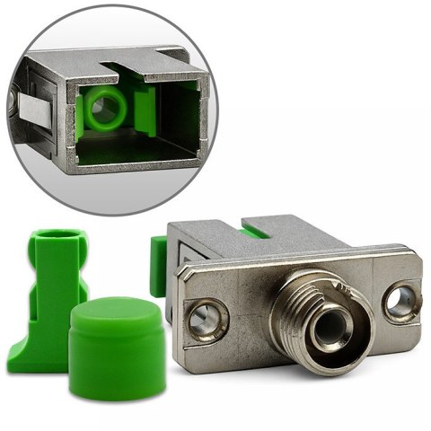 Qoltec Adapter hybrydowy FC/APC - SC/APC | Simplex | Singlemode