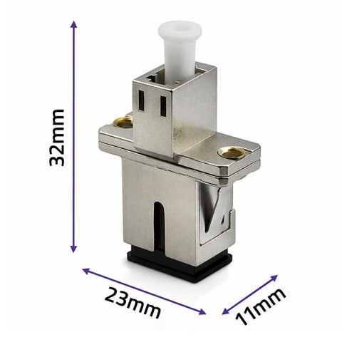 Qoltec Adapter hybrydowy LC/UPC - SC/UPC | Simplex | Multimode
