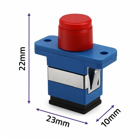Qoltec Adapter hybrydowy SC/UPC - ST/UPC | Simplex | Multimode