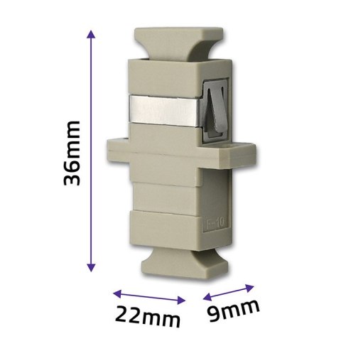 Qoltec Adapter światłowodowy SC/UPC | Simplex | Multimode