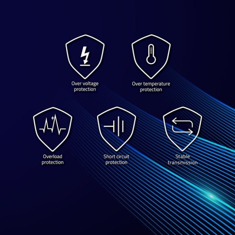 Qoltec Adapter zasilania PoE | LAN | RJ-45 | 5.5*2.1 mm