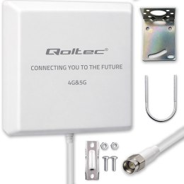Qoltec Antena 4G 5G | 9dBi | kierunkowa | zewnętrzna | SMA | wodoodporna | 3m