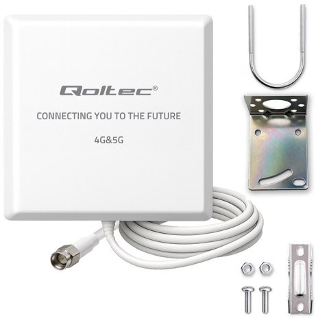Qoltec Antena 4G 5G | 9dBi | kierunkowa | zewnętrzna | SMA | wodoodporna | 3m