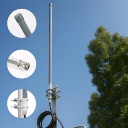 Qoltec Antena LoRa | 12dBi | dookólna | zewnętrzna | włókno szklane | 868 MHz | 1.5m