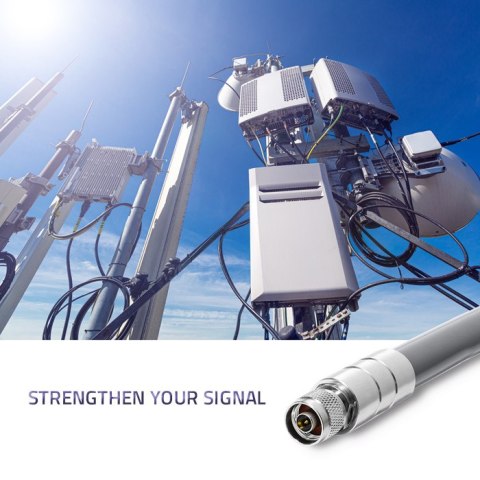 Qoltec Antena LoRa | 12dBi | dookólna | zewnętrzna | włókno szklane | 868 MHz | 1.5m