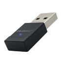 Qoltec Bezprzewodowy Ultra szybki mini adapter WiFi 6 | Standard AX | Bluetooth 5.4 | USB | 900Mbps