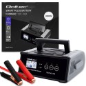 Qoltec Inteligentna mikroprocesorowa ładowarka 12V 24V 25A| Prostownik z funkcją naprawy do akumulatora AGM GEL SLA | LCD
