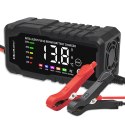 Qoltec Inteligentna mikroprocesorowa ładowarka 12V 6A | Prostownik z funkcją naprawy do akumulatora AGM GEL LiFePO4 | LCD