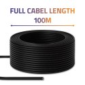 Qoltec Kabel Patchcord sieciowy skrętka UTP | CAT6 | High speed 1Gb/s | LAN | 100m | czarny