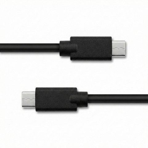 Qoltec Kabel USB 2.0 typ C męski | USB 2.0 typ C męski | 2m | Czarny