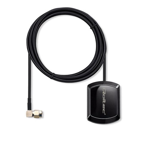 Qoltec Mobilna Antena GPS GLONASS z podstawą magnetyczną | dookólna | 28dBi | 50W | SMA RA