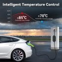 Qoltec Mobilna ładowarka do samochodu elektrycznego EV z regulacją 2w1 Typ2 | 3.5kW | 230V | LCD | LED | 5m