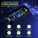 Qoltec Mobilna ładowarka do samochodu elektrycznego EV z regulacją 2w1 Typ2 | 3.5kW | 230V | LCD | Przenośna | 4m