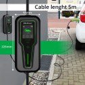 Qoltec Mobilna ładowarka do samochodu elektrycznego EV z regulacją 2w1 Typ2 | 7kW | 230V | LCD | Przenośna | Wallbox | 5m