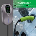 Qoltec Stacja ładowania EV 2w1 Typ2 | 22kW | LCD | 2 Karty EV | 3 fazy | Wallbox | Hotel system | 5m