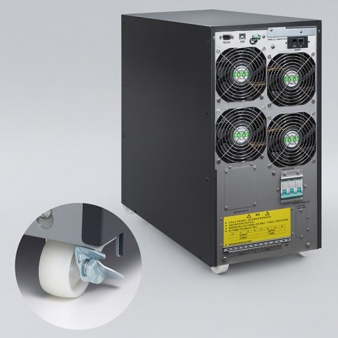 Qoltec Zasilacz awaryjny UPS 3- fazowy | 10kVA | LCD | EPO | USB | SNMP | On-line | High frequency