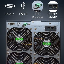 Qoltec Zasilacz awaryjny UPS 3 - fazowy | 15kVA | 12KW | LCD | EPO | SNMP | USB | On-line | High frequency