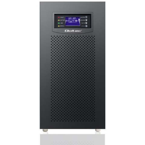 Qoltec Zasilacz awaryjny UPS 3 - fazowy | 15kVA | 12KW | LCD | EPO | SNMP | USB | On-line | High frequency