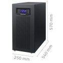 Qoltec Zasilacz awaryjny UPS 3 - fazowy | 15kVA | 12KW | LCD | EPO | SNMP | USB | On-line | High frequency
