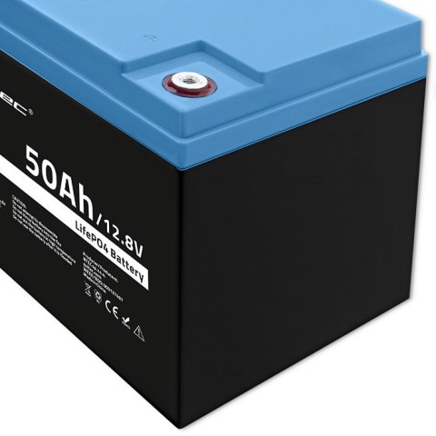 Qoltec Akumulator LiFePO4 Litowo-Żelazowo-Fosforanowy | 12.8V | 50Ah | 640Wh| BMS