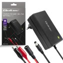 Qoltec Automatyczna ładowarka do akumulatora AGM GEL STD | Prostownik 24V | 19.2W | 5.5x2.1 | Kabel 1.8m