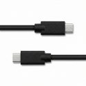 Qoltec Kabel USB 2.0 typ C męski | USB 2.0 typ C męski | 0.5m | Czarny