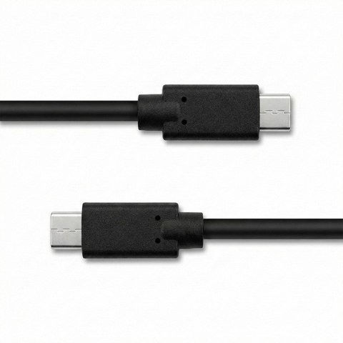 Qoltec Kabel USB 3.1 typ C męski | USB 3.1 typ C męski | 3m | Czarny