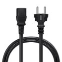 Qoltec Kabel zasilający IEC C13/SCHUKO | 3x1.00mm² | 2.5m