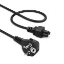 Qoltec Kabel zasilający IEC C5/SCHUKO | koniczynka | 3x0.75mm² | 1.4m