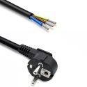 Qoltec Przewód zasilający SCHUKO CEE 7/7 | miedź Cu | odizolowany lutowany | 3x1.50 mm² | 5m