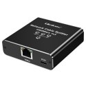 Qoltec Rozdzielacz Splitter Ethernet mini SWITCH 1x3 RJ45 | 1000Mb/s | USB-C | Aluminium