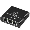 Qoltec Rozdzielacz Splitter Ethernet mini SWITCH 1x3 RJ45 | 1000Mb/s | USB-C | Aluminium