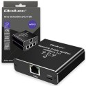 Qoltec Rozdzielacz Splitter Ethernet mini SWITCH 1x3 RJ45 | 1000Mb/s | USB-C | Aluminium