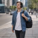 Qoltec Słuchawki bezprzewodowe nauszne z mikrofonem | BT | Super Bass | Czarne