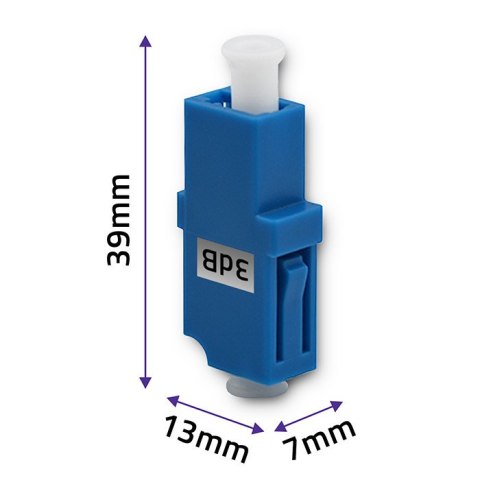 Qoltec Tłumik światłowodowy LC/UPC (F) - LC/UPC (F) | Singlemode | 3dB