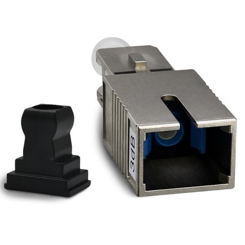 Qoltec Tłumik światłowodowy SC/UPC (F) - SC/UPC (M) | Singlemode | 3dB