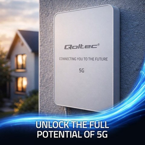 Qoltec Antena 5G LTE | 16dBi | kierunkowa | zewnętrzna | SMA | 3300-3800MHz | wodoodporna | 3m