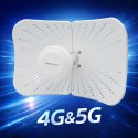 Qoltec Antena paraboliczna 4G 5G LTE | 2x19dBi | kierunkowa | zewnętrzna | 1710-2700 MHz | 3300-4200 MHz | N Female | wodoodporn