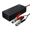 Qoltec Automatyczna ładowarka do akumulatora AGM GEL STD | Prostownik 12V | 2A | 24W | LED | Kabel 1.8m