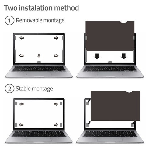 Qoltec Filtr prywatyzujący RODO do MacBook Air 12" | Ochrona wzroku