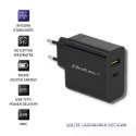 Qoltec Ładowarka sieciowa 45W | 5-20V | 2.25-3A | USB typ C PD | USB 3.0 | Czarna