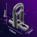 Qoltec Przelotowy uchwyt / wieszak do kabli | MBL: 14kN