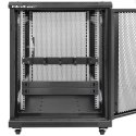 Qoltec Solidny stalowy Organizer kabli do szaf RACK 19" | 1U
